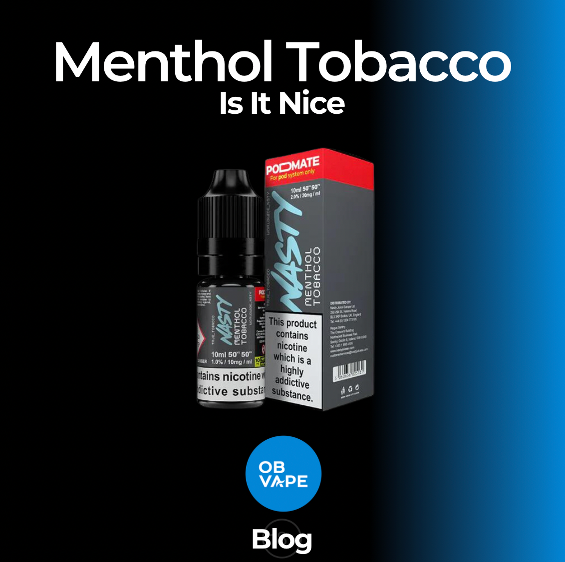 Nasty Juice - Menthol Tobacco Salt - Is It Nice?