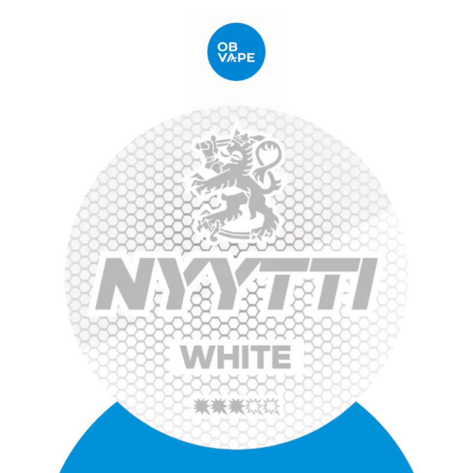 Nyytti White Mint nicotine pouches - 9.6mg per pouch at OB Vape Ireland