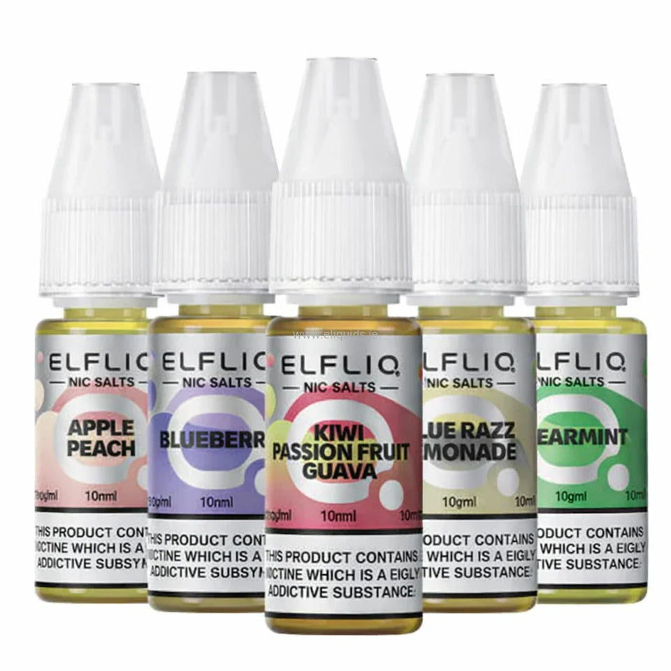 Top 9 ELFliq Nicotine Salt Flavours in Ireland (2025)