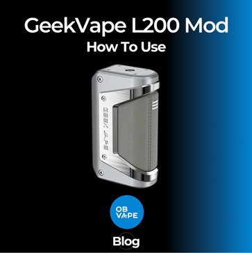 How To Use GeekVape Aegis Legend L200 Mod ob-vape Ireland.