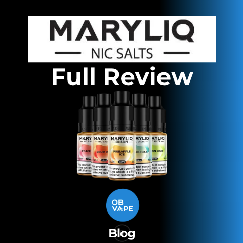 Maryliq Salt Review (Lost Mary E-Liquids) ob-vape Ireland.