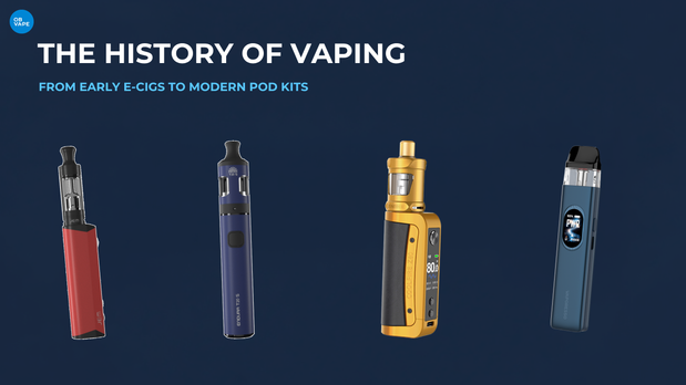 The history of vaping shown through four generations of vape devices