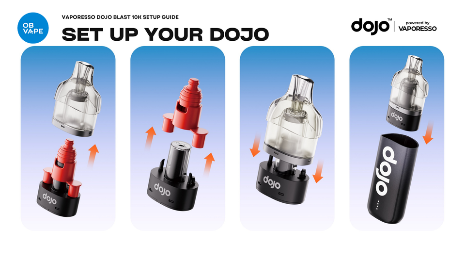 How to set up the Vaporesso DOJO Blast 10K – official assembly guide
