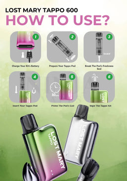 How to Use the Lost Mary Tappo Pod Kit – Ireland 2025 Guide