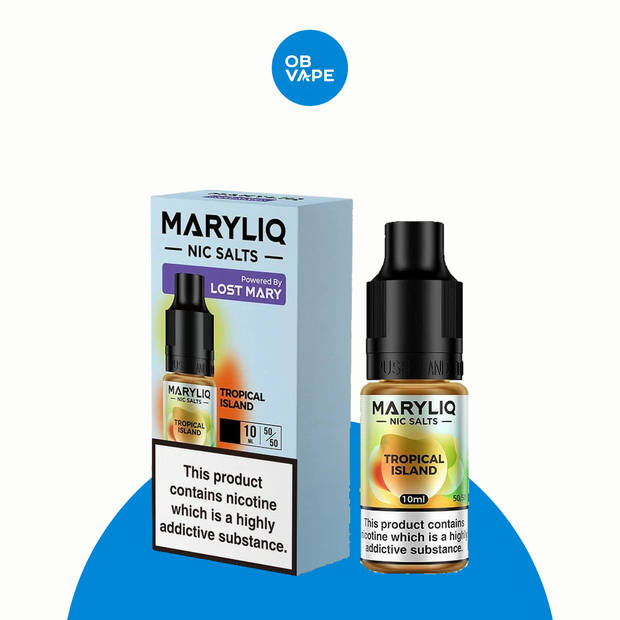 Tropical Island - Maryliq Nic Salt – All strengths: 10mg Salt, 20mg Salt approved OB Vape Batch 22 product image