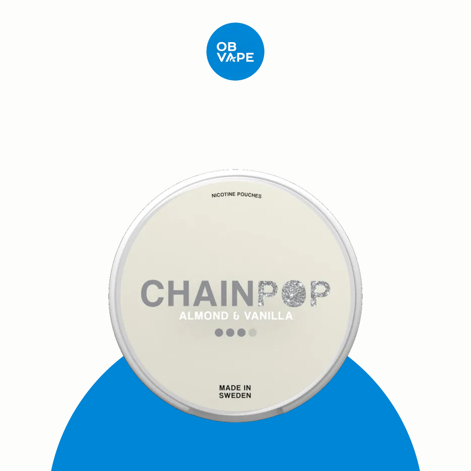 Chainpop Nicotine Pouches – Almond & Vanilla (9mg) – approved OB Vape product image