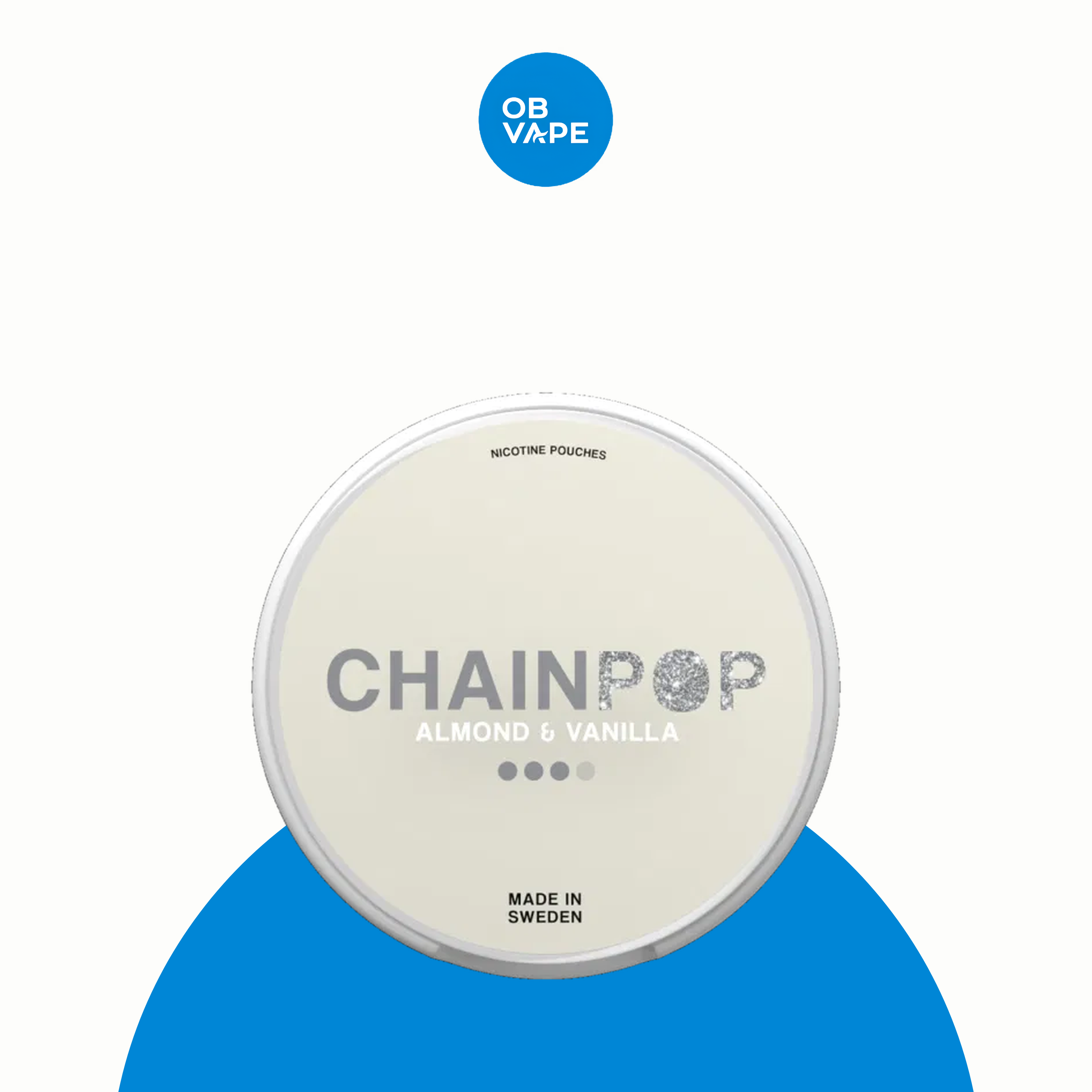 Chainpop Nicotine Pouches – Almond & Vanilla (9mg) – approved OB Vape product image