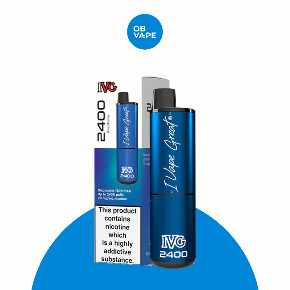 IVG 2400 Disposable Vape – Blue Raspberry product image | OB Vape