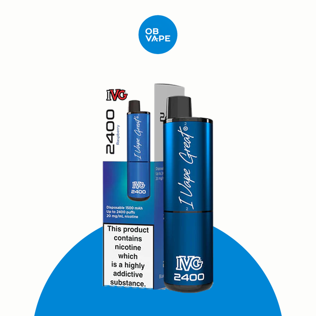 IVG 2400 Disposable Vape – Blue Raspberry product image | OB Vape
