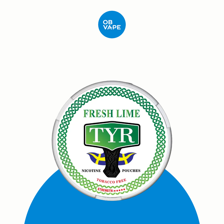 TYR Nicotine Pouches – Fresh Lime (12mg) – approved OB Vape product image