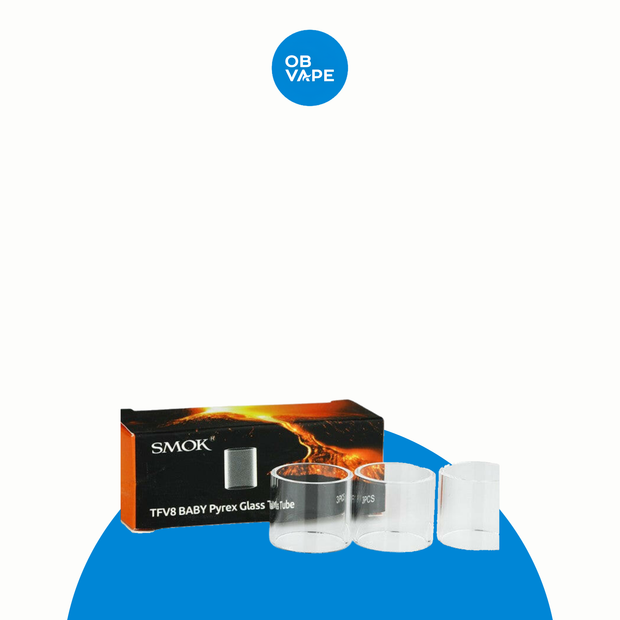 Smok TFV8 Baby EU Replacement Glass Pyrex - 3 Pack – gallery-1 – approved OB Vape product image