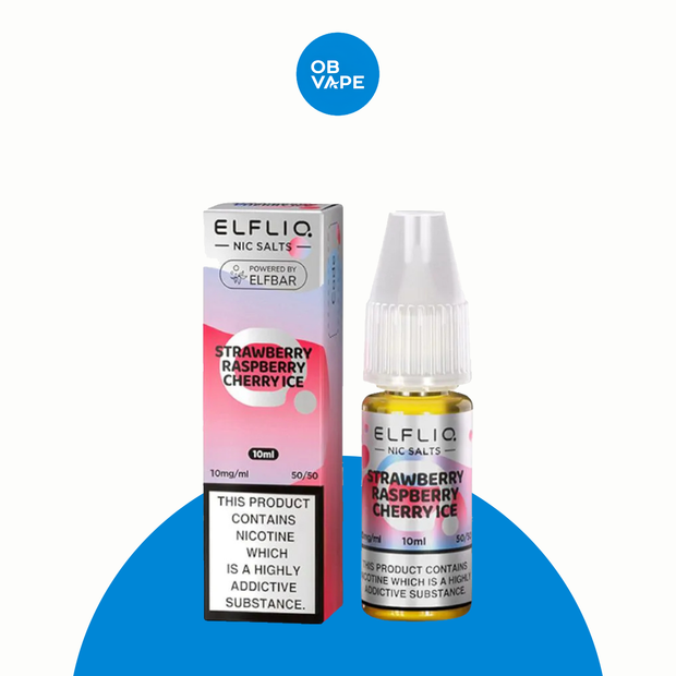 Strawberry Raspberry Cherry Ice - Elfliq Elf Bar Salt – gallery-1 – approved OB Vape product image