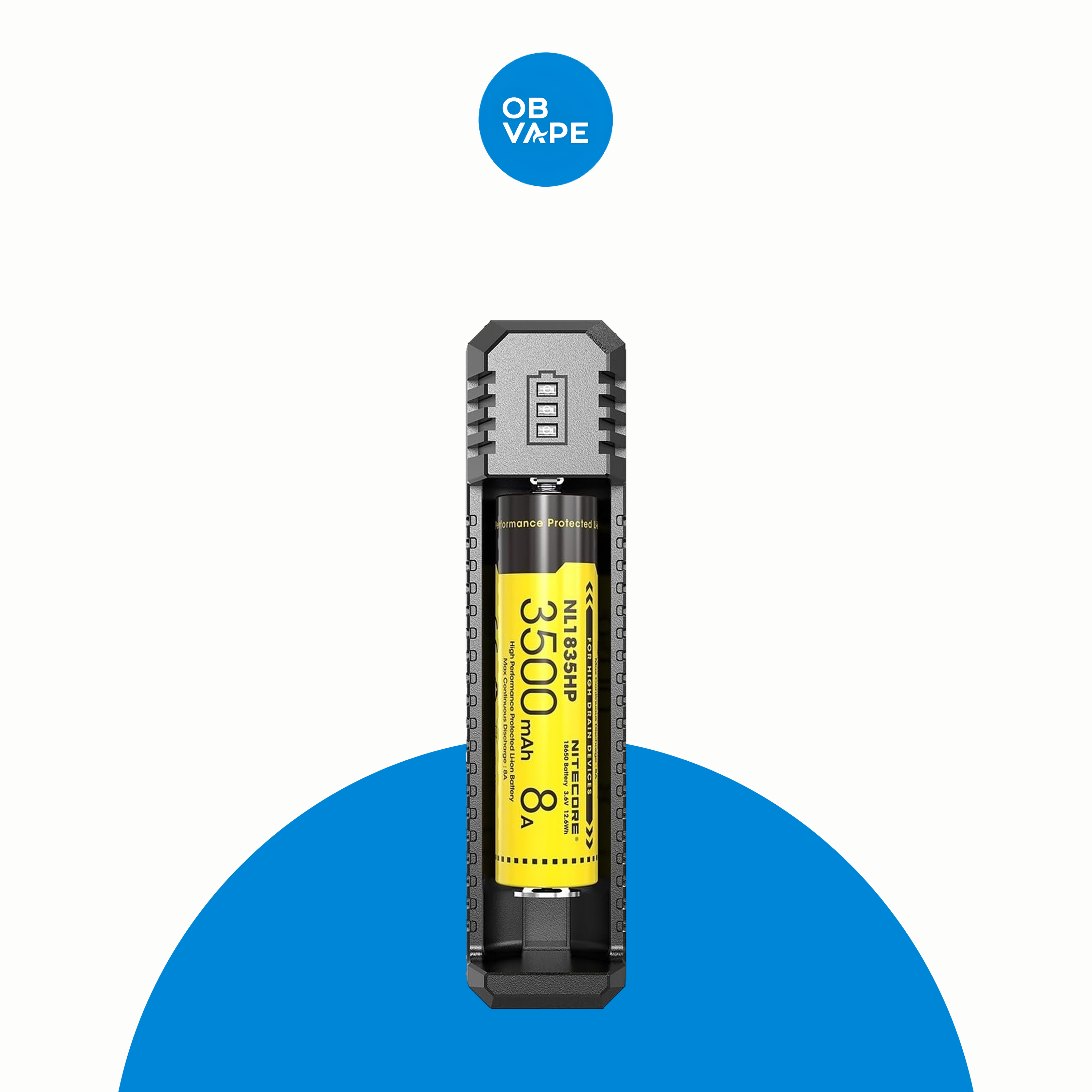 Charger UI1 - Nitecore - 1 Bay Battery Charger – gallery-1 – approved OB Vape product image