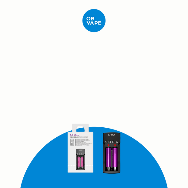 Efest New Soda Dual Slot Battery Charger – gallery-1 – approved OB Vape product image