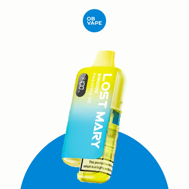 Lost Mary 6K BM6000 6000 Puff Disposable Vape – Pineapple Ice official product image | OB Vape