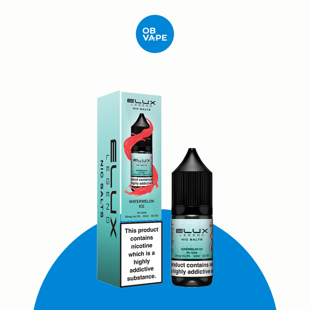 Watermelon Ice – Elux Legend Nic Salt 10ml – All variants – approved OB Vape Steps 2–3 correction image