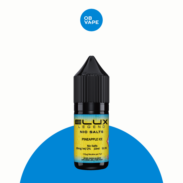 Pineapple Ice – Elux Legend Nic Salt 10ml – approved OB Vape brand-organised product image