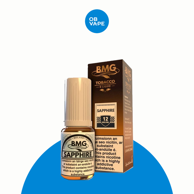 BMG Tobacco - Sapphire 10ml – approved OB Vape brand-organised product image