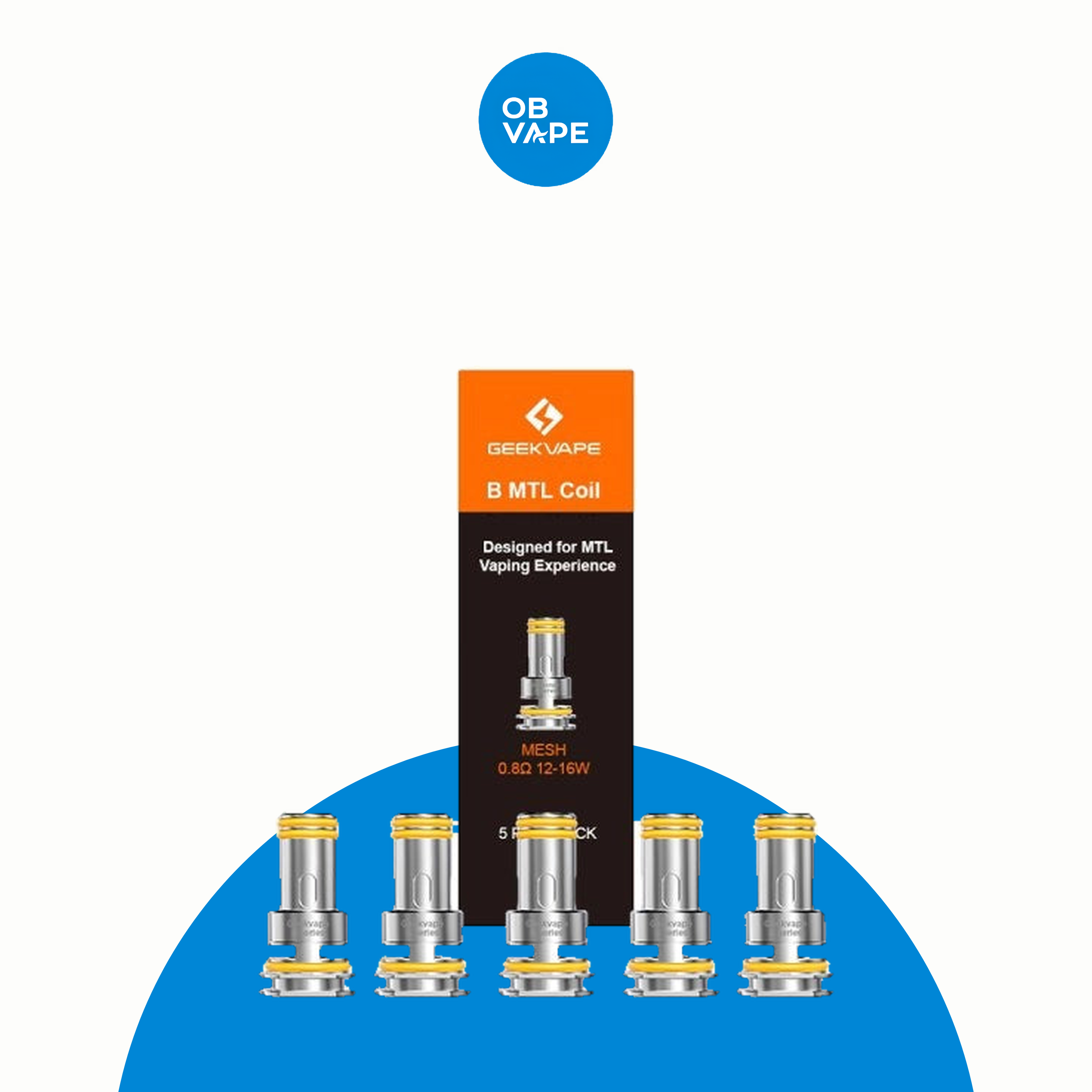 GeekVape B MTL Series Replacement Coil – 0.8Ω (12–16W) – approved OB Vape product image