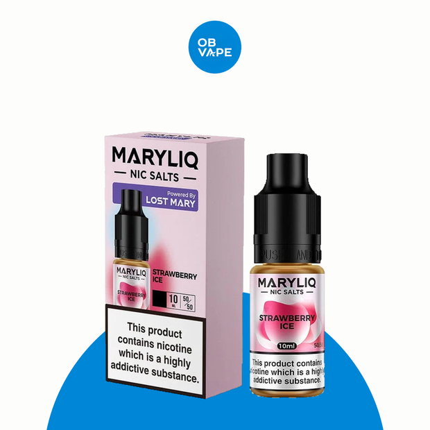 Strawberry Ice - Maryliq Nic Salt – All strengths: 10mg Salt, 20mg Salt approved OB Vape Batch 23 product image