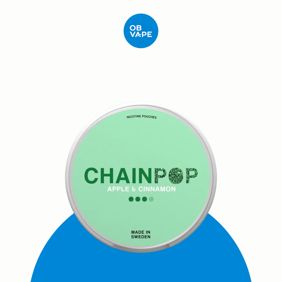 Chainpop Nicotine Pouches – Apple Cinnamon (9mg) – approved OB Vape product image