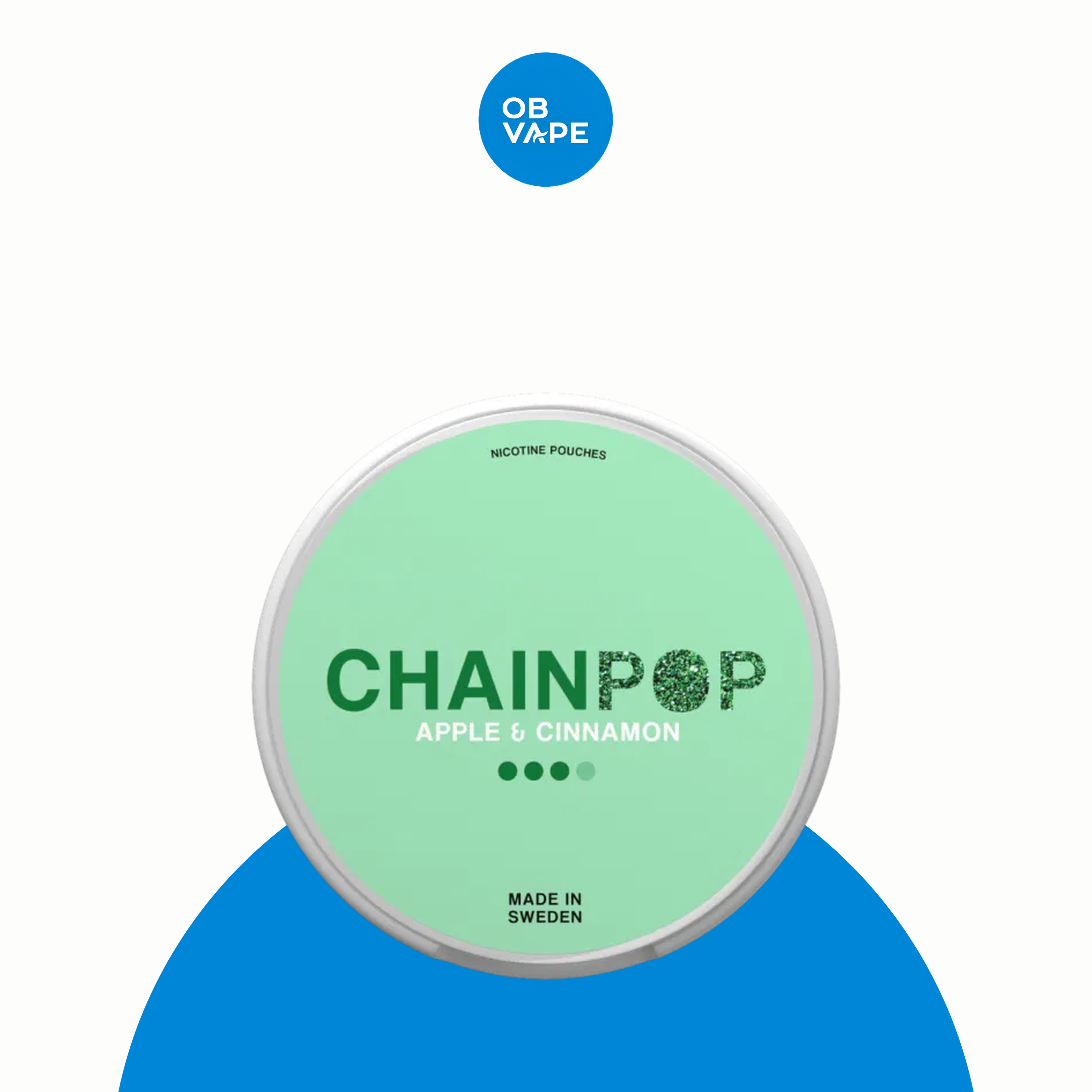Chainpop Nicotine Pouches – Apple Cinnamon (9mg) – approved OB Vape product image