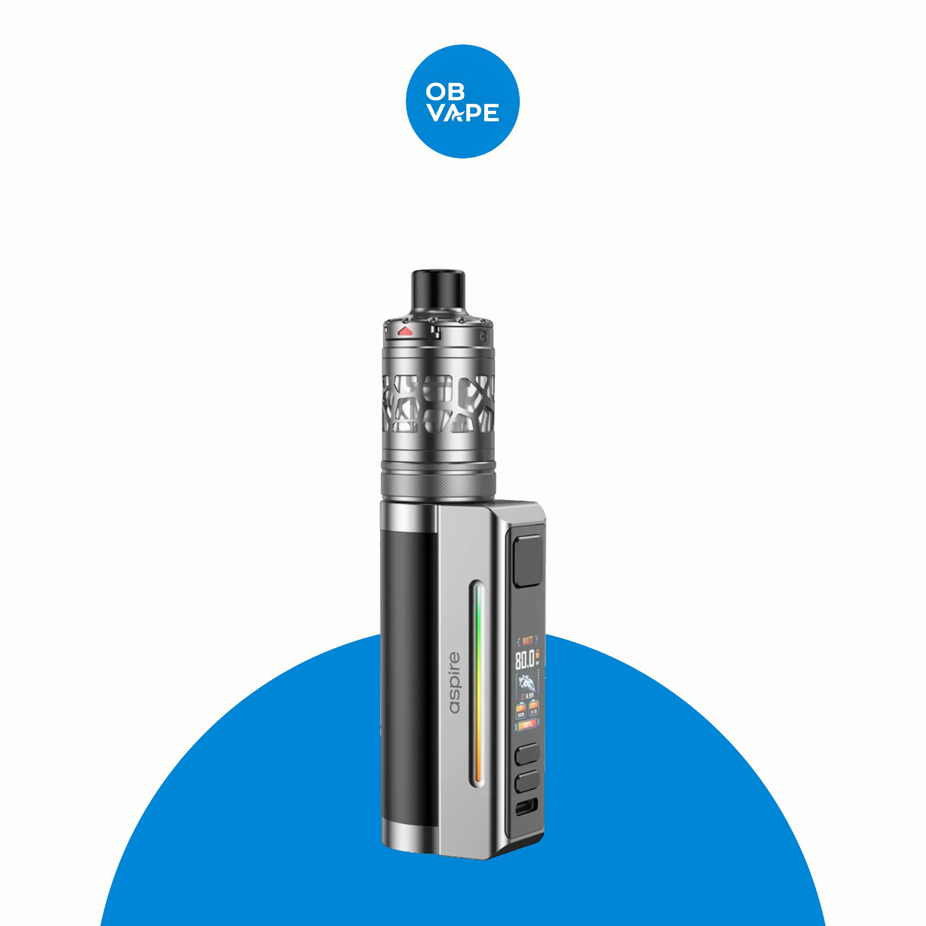 Aspire Zelos M80 Kit – Black & Silver – approved OB Vape product image
