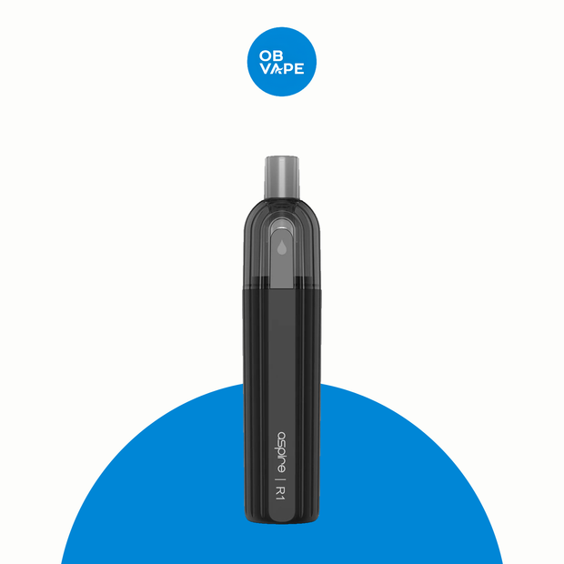 Aspire R1 Refillable Disposable Vape Kit – Black approved OB Vape final product image 2026-08-21