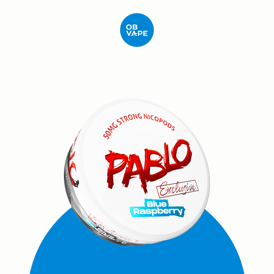 PABLO Nicotine Pouches – Blue Raspberry (50mg) approved genuine product image | OB Vape