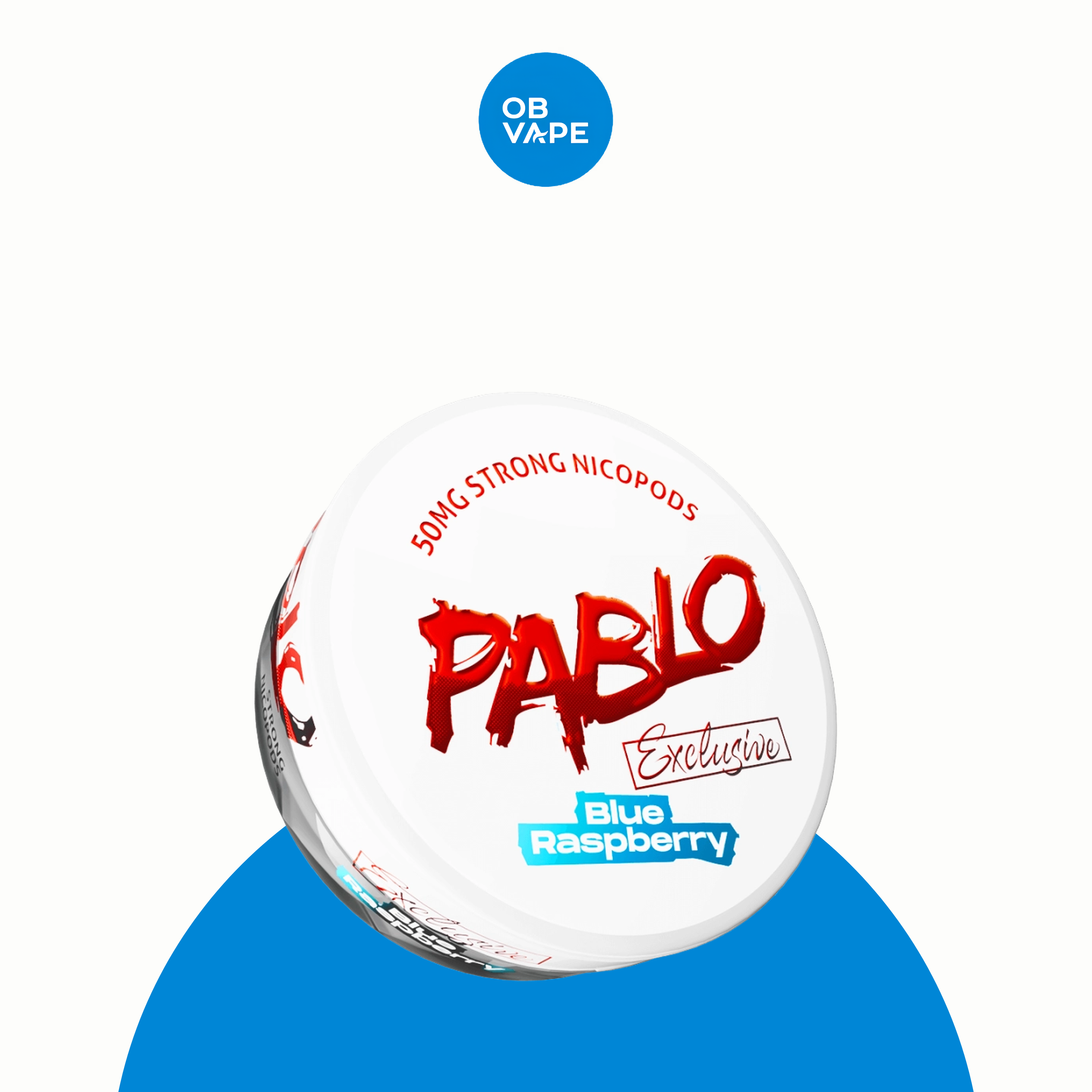 PABLO Nicotine Pouches – Blue Raspberry (50mg) approved genuine product image | OB Vape
