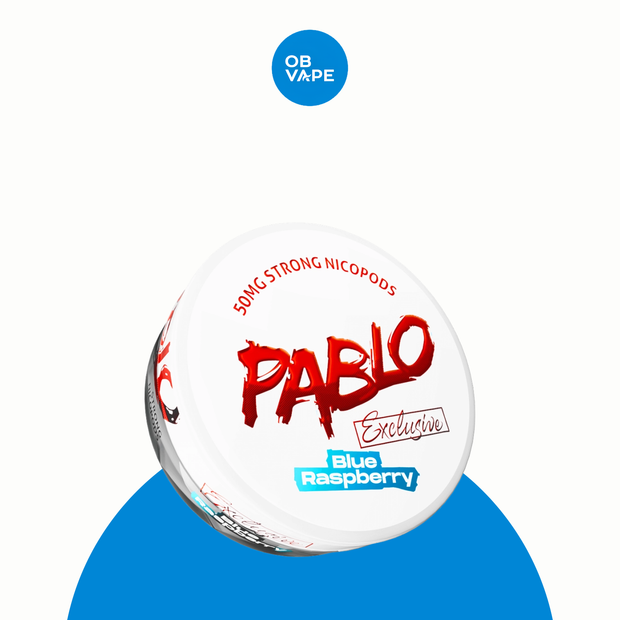 PABLO Nicotine Pouches – Blue Raspberry (50mg) approved genuine product image | OB Vape