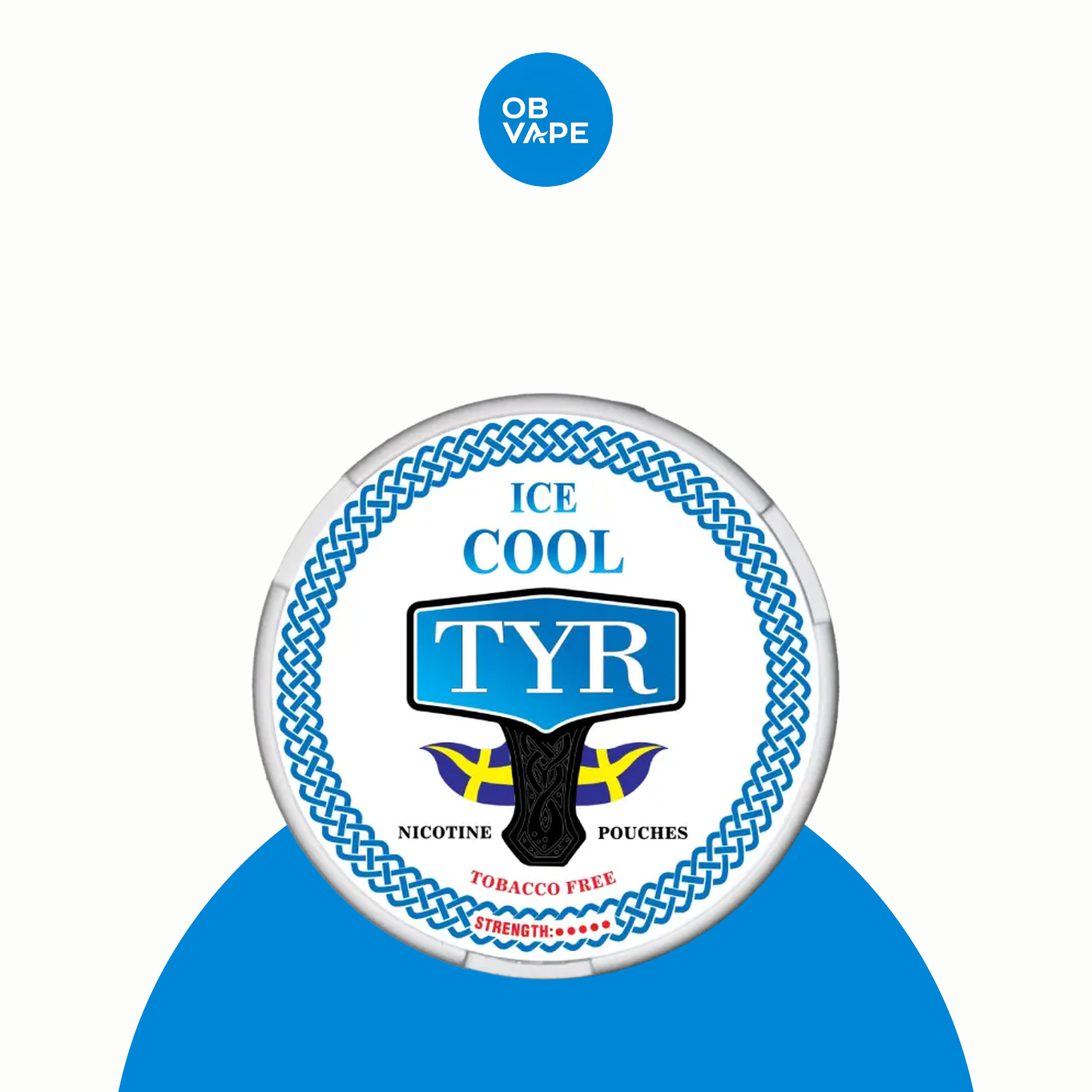 TYR Nicotine Pouches – Ice Cool (12mg) – approved OB Vape product image