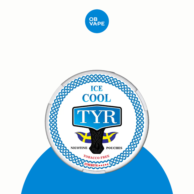 TYR Nicotine Pouches – Ice Cool (12mg) – approved OB Vape product image