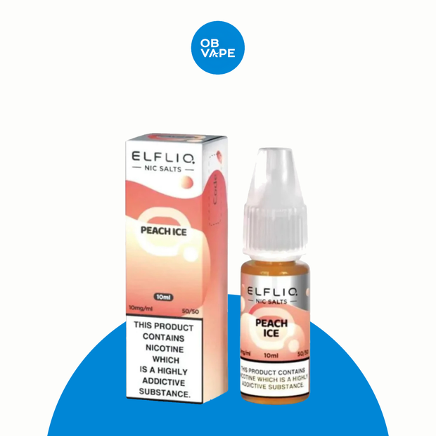 Peach Ice - Elfliq Elf Bar Salt – approved OB Vape brand-organised product image