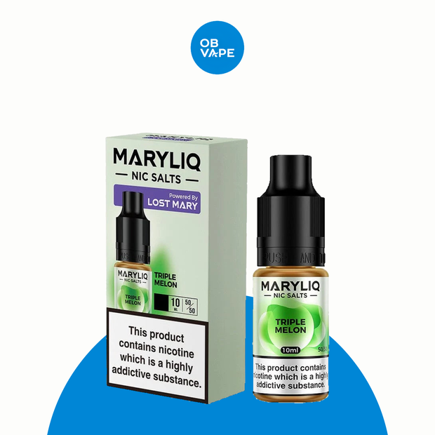 Triple Melon - Maryliq Nic Salt – All strengths: 10mg Salt, 20mg Salt approved OB Vape Batch 22 product image