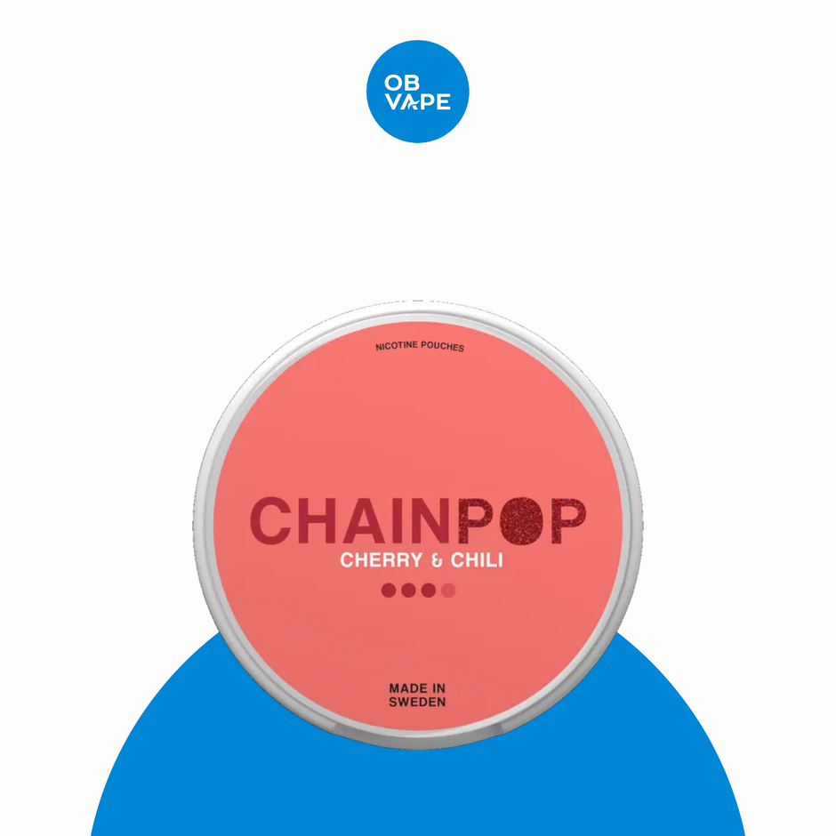 Chainpop Nicotine Pouches – Cherry & Chili (9mg) – approved OB Vape product image
