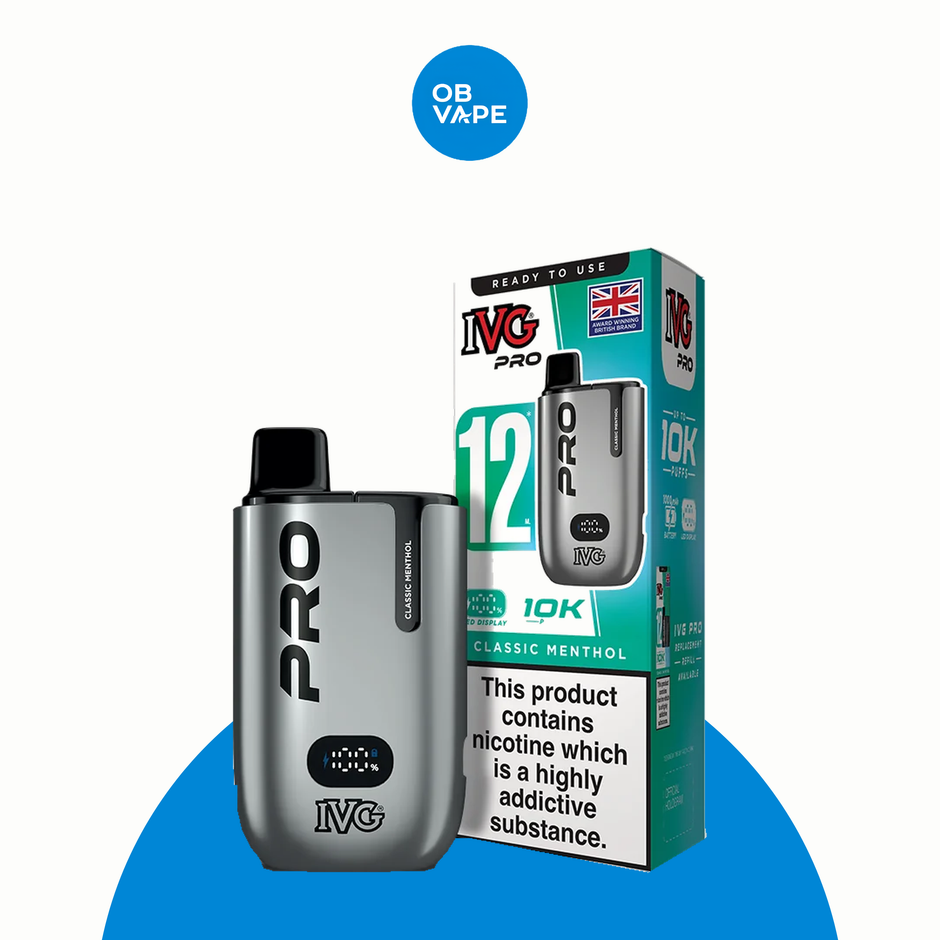IVG Pro 10K Prefilled Pod Kit – Classic Menthol approved OB Vape product image