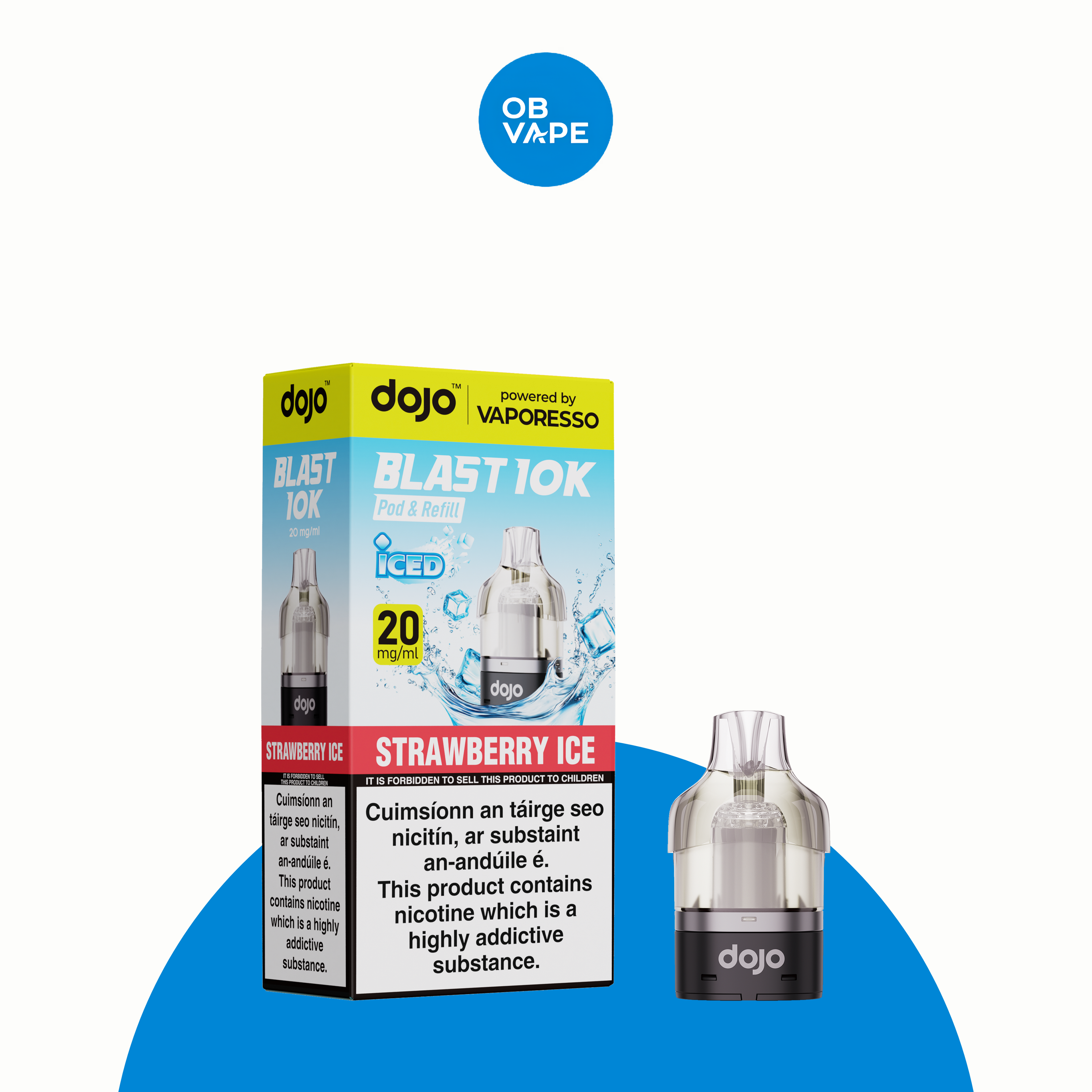 Vaporesso Dojo Blast 10K Refill Pods – Strawberry Ice – approved OB Vape product image