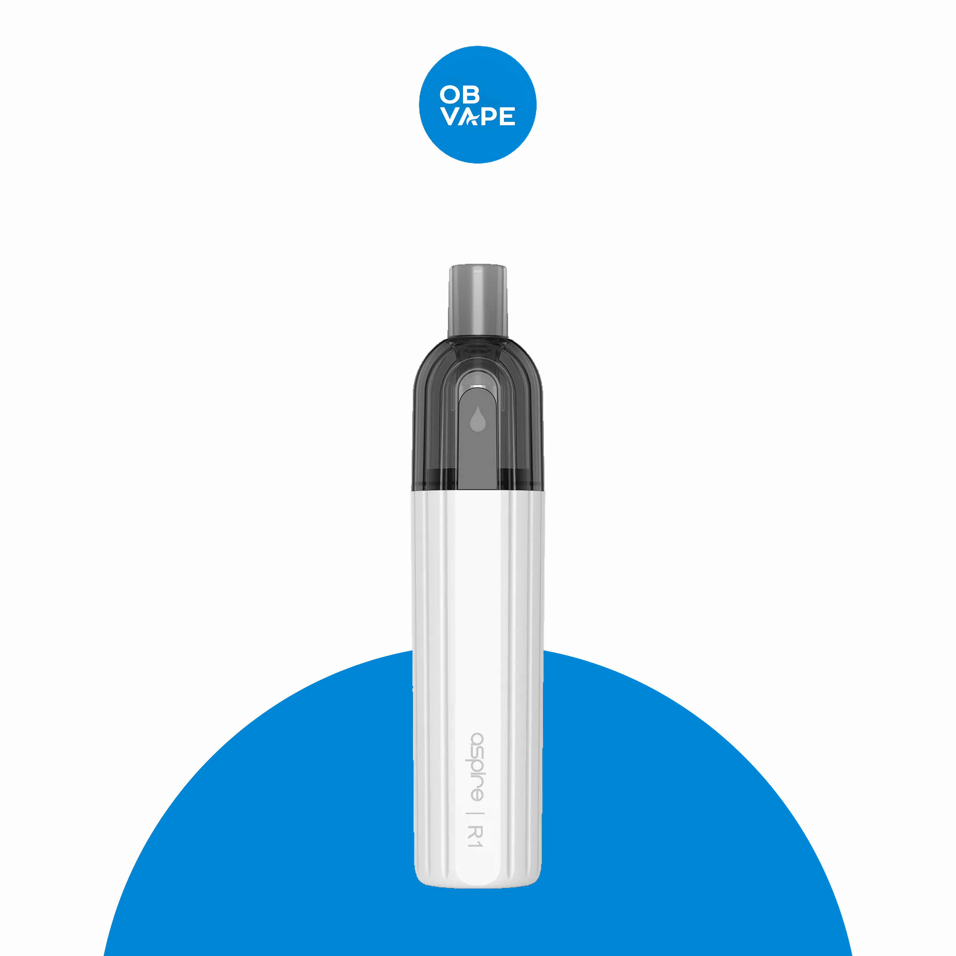 Aspire R1 Refillable Disposable Vape Kit – White approved OB Vape final product image 2026-08-21