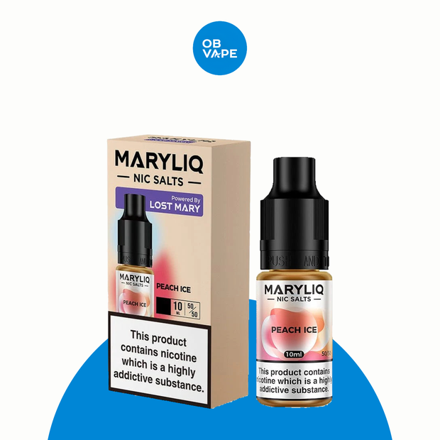 Peach Ice - Maryliq Nic Salt – approved OB Vape brand-organised product image