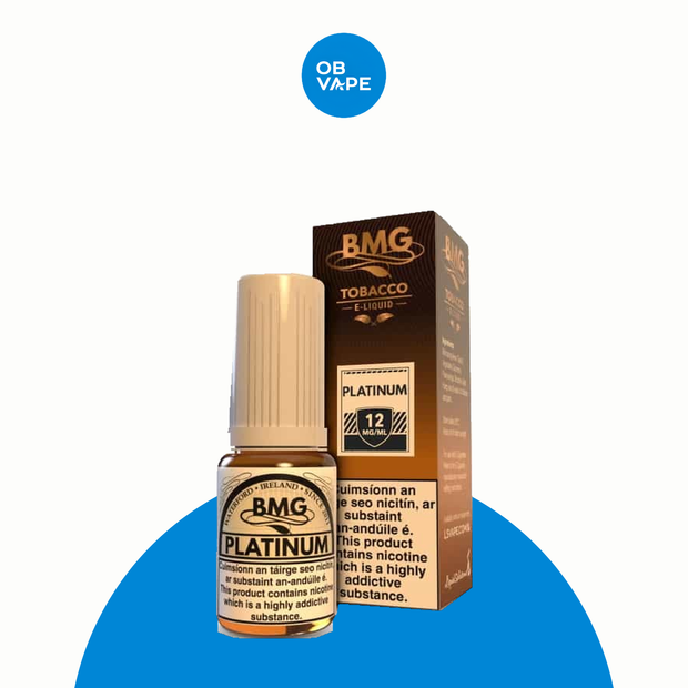 BMG Tobacco - Platinum 10ml – approved OB Vape brand-organised product image