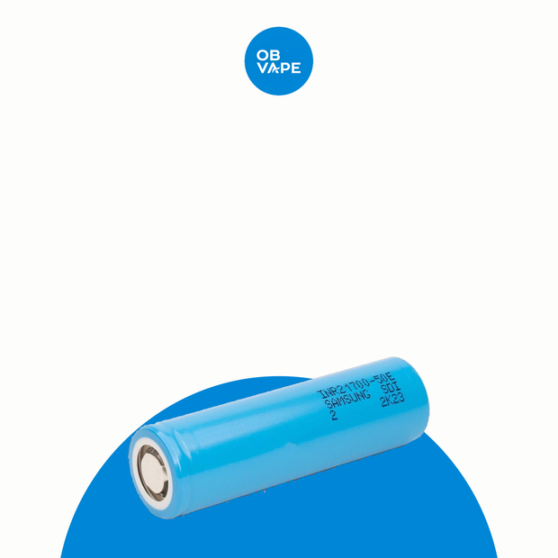 Samsung INR21700-50E 5000mAh Battery – approved OB Vape brand-organised product image