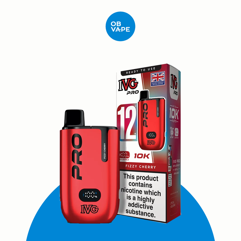 IVG Pro 10K Prefilled Pod Kit – Fizzy Cherry approved OB Vape product image