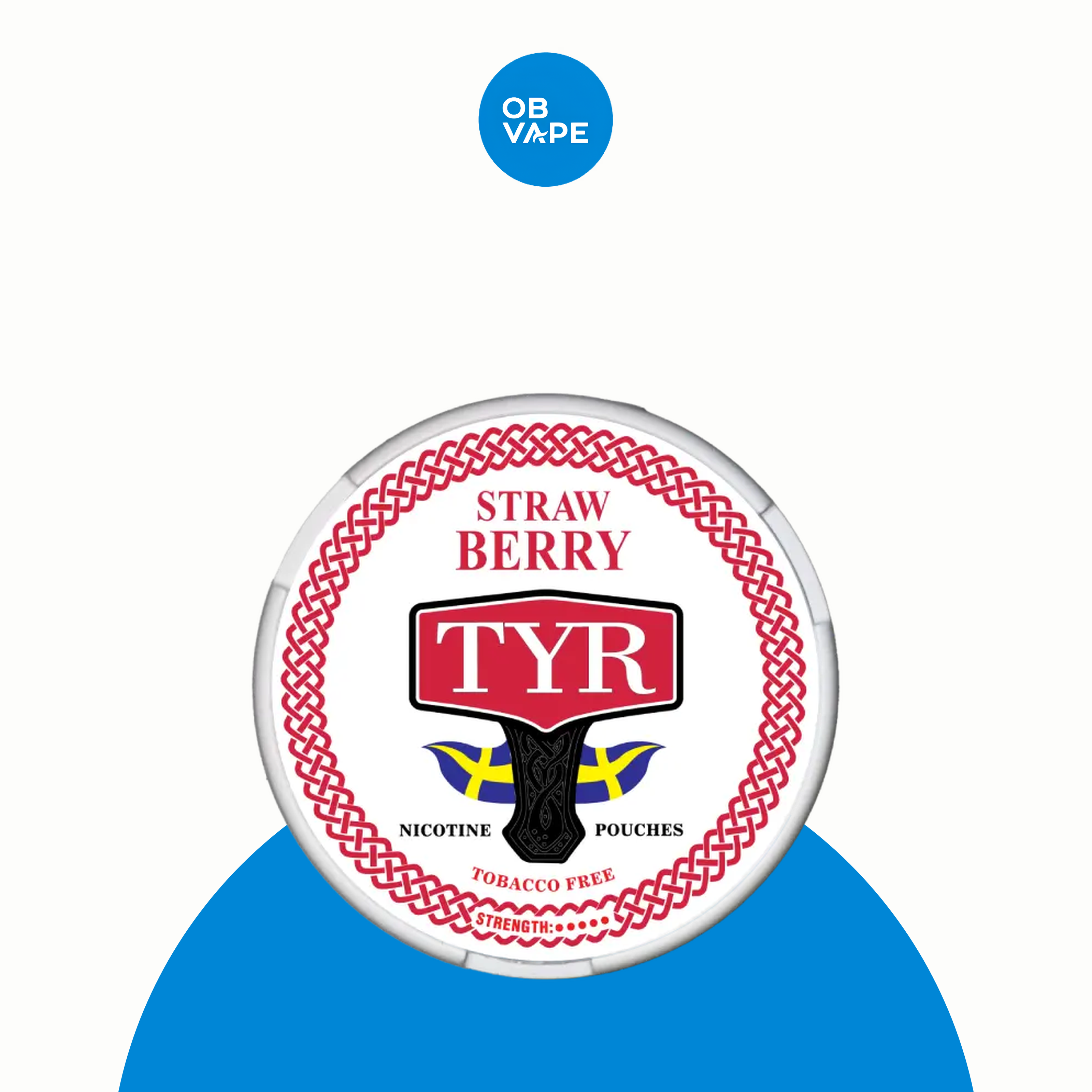 TYR Nicotine Pouches – Strawberry (12mg) – approved OB Vape product image