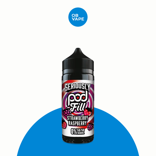 Doozy Strawberry Raspberry 100ml Shortfill – approved OB Vape brand-organised product image