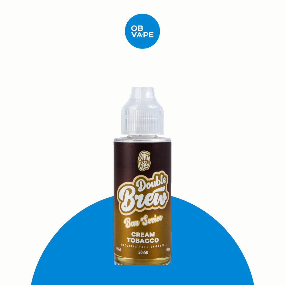 Cream Tobacco – Double Brew Bar Series XL 100ml Shortfill – approved OB Vape brand-organised product image