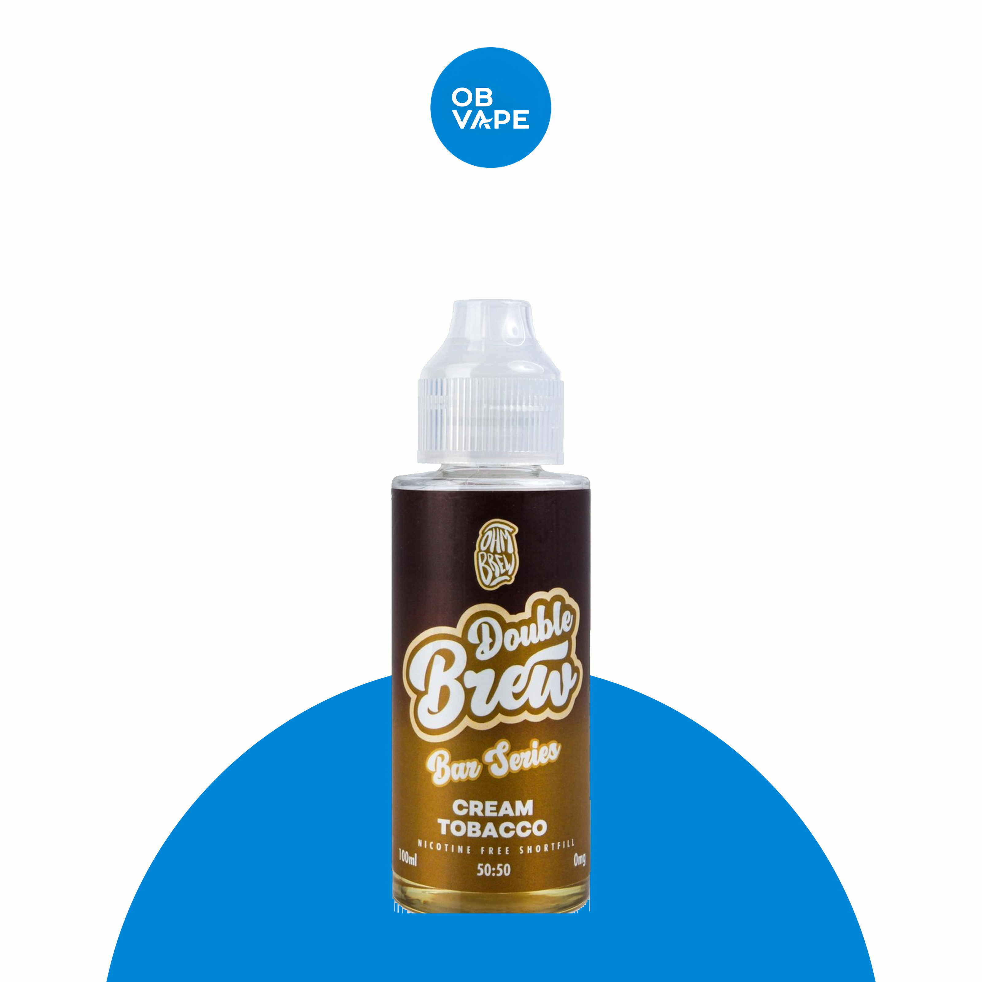 Cream Tobacco – Double Brew Bar Series XL 100ml Shortfill – approved OB Vape brand-organised product image