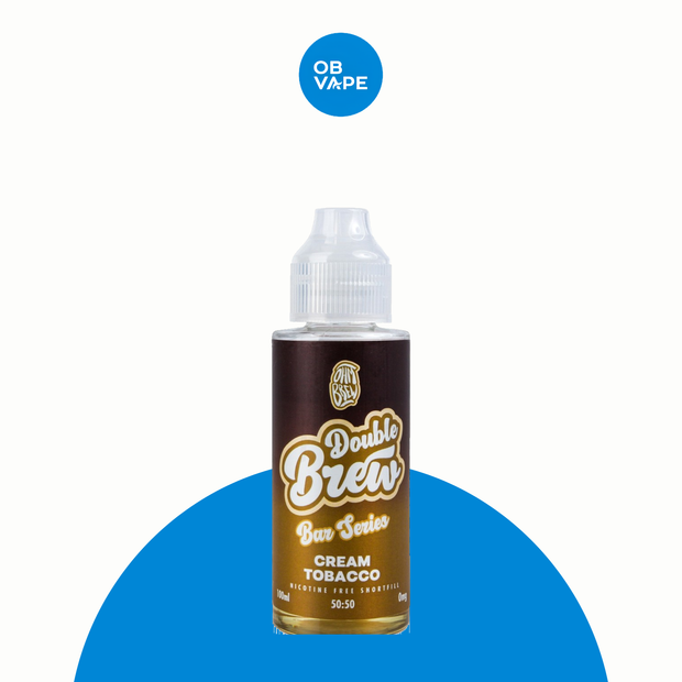 Cream Tobacco – Double Brew Bar Series XL 100ml Shortfill – approved OB Vape brand-organised product image