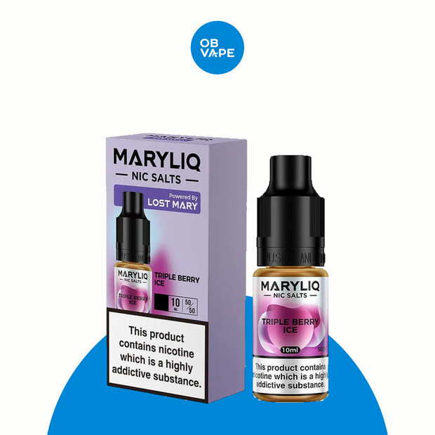 Triple Berry Ice - Maryliq Nic Salt – All strengths: 10mg Salt, 20mg Salt approved OB Vape Batch 22 product image