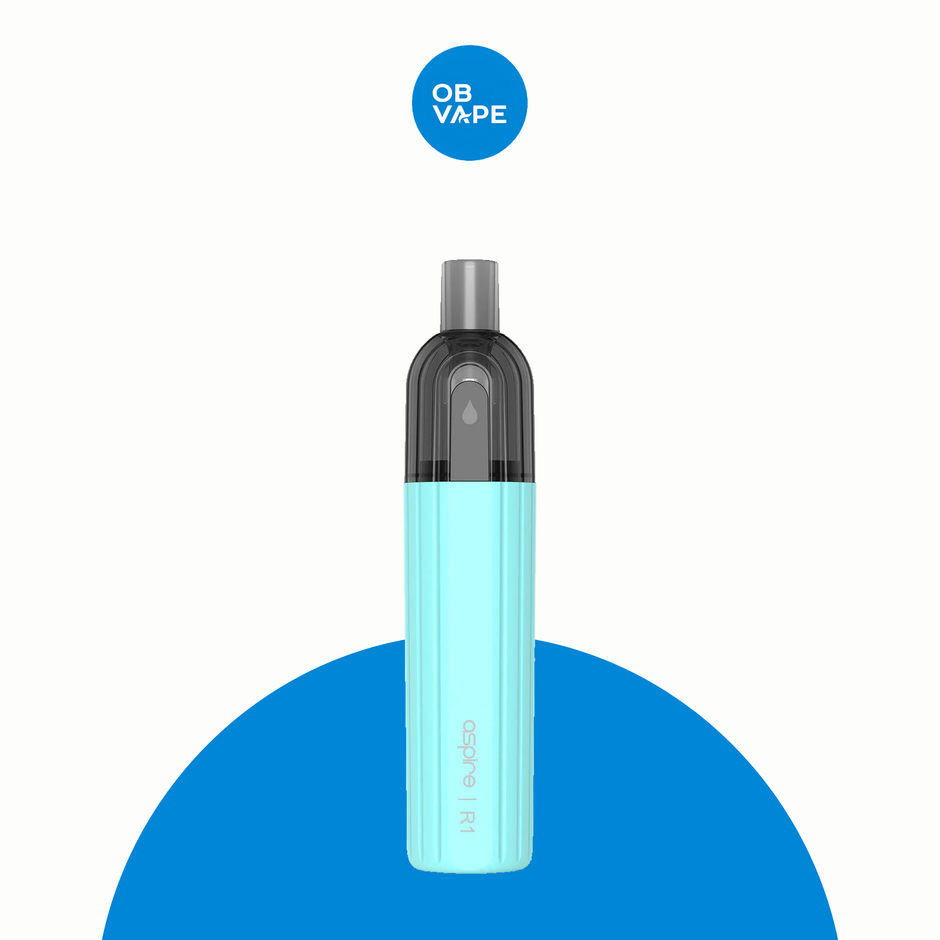 Aspire R1 Refillable Disposable Vape Kit – Aqua Blue approved OB Vape final product image 2026-08-21